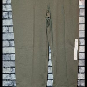 Womens Pull On Pants In Olive Green